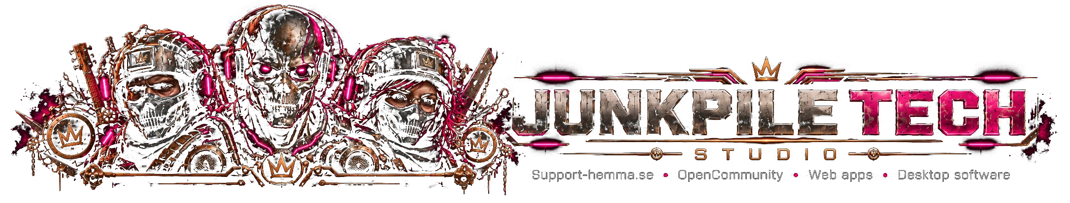 Junkpile Studio Sweden – studions tre medlemmar